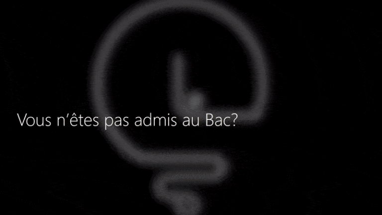 Vous n’êtes pas admis au Bac ?